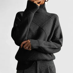Wilma – Cozy Turtleneck Knit Sweater