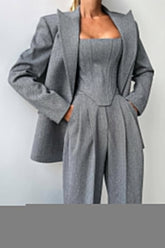 Grace | Three-Piece Set With Double-Breasted Blazer