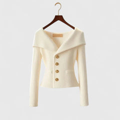 Mika – Elegant Off-Shoulder Knit Top