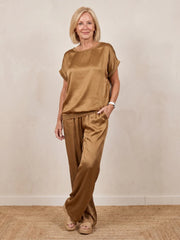 Shiloh | Short Sleeve Drawstring Waist Pants Set