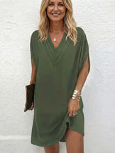 Calanthe | Draped V Neck Shift Dress