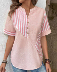 Marigold | Soft Striped Blouse