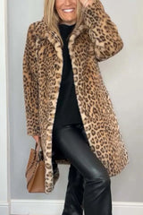Sabrina – Luxe Leopard Faux Fur Coat