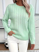 Adriana – Cable-Knit Cozy Long-Sleeve Sweater