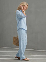 Amity | Button Front Relaxed Tunic Trouser Set