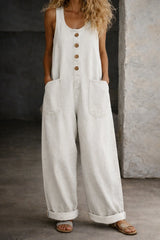 Adeline | Vintage Washed Cotton Denim Overalls