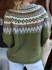Vintage Style Icelandic Sweater For Cozy Days