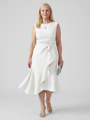 Voren | Simple Drape Midi Dress
