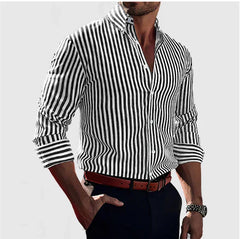 Gabriel – Classic Striped Button-Down Shirt
