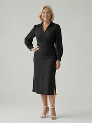 Eloria | Calm Front Midi Dress