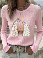 Women'S Christmas Jesus Nativity Tops