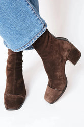 Fabienne – Suede Block-Heel Ankle Boots