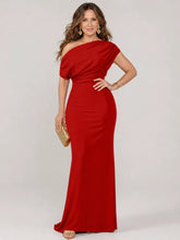 Veran | One Shoulder Fitted Bodice Maxi Dress