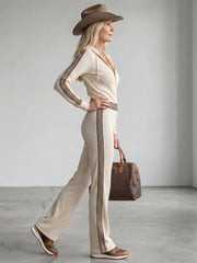 Malory | Zip Front Fitted Waist Jumpsuit