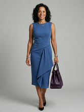 Oriel | Asymmetric Drape Midi Dress