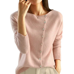 Kate – Chic Asymmetrical Button Cardigan