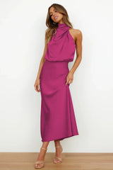 Katherine | Elegant Satin Dress