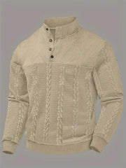 Mason – Textured Button-Up Knit Sweater