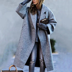 Marina – Vibrant Oversized Plaid Long Coat