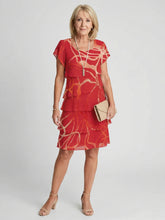 Nora | Soft Abstract Knee Length Dress
