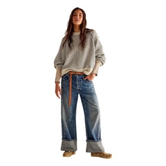 Women'S Long Sleeve Round Neck Sweater