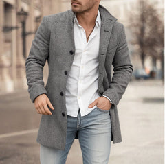 Mason – Classic Tailored Button-Up Overcoat