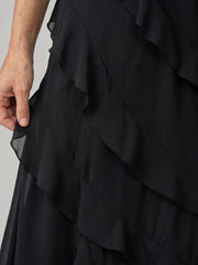Riper | Spaghetti Strap Layered Ruffle Detail Maxi Dress