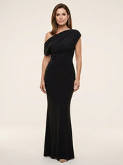 Calista | One Shoulder Draped Maxi Dress