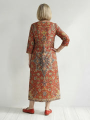 Carter | Ease Patchwork Midi Dress