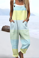 Edith™ | Pastel Grid Overalls