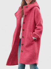 Freya – Textured Hooded Coat
