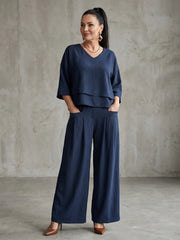 River | Layered Top Wide Leg Set