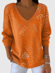 Maya – Relaxed V-Neck Sweater