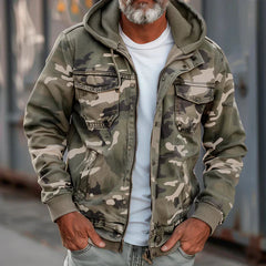 Stian - Military Style Hooded Jacket