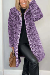 Sabrina – Luxe Leopard Faux Fur Coat