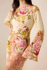 Alina – Romantic Floral Glide Dress
