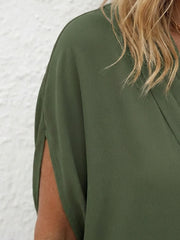 Calanthe | Draped V Neck Shift Dress