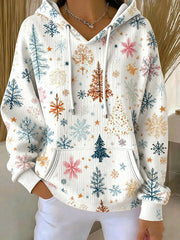 Women'S Casual Christmas Tree Hoodie