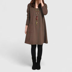 Vicky – Relaxed Elegance A-Line Dress
