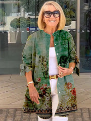 Linda – Elegant Floral Button Shirt