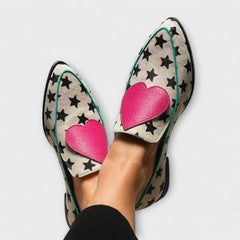 Madeline – Star & Heart Statement Loafers