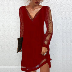 Avabella™ – Elegant V-Neck Dress