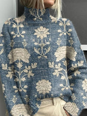 Eliza - Woodland Whisper Turtleneck Sweater