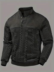 Mason – Textured Button-Up Knit Sweater
