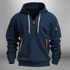 Conor – Casual Zip Hooded Sweatshirt