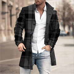 Mason – Classic Tailored Button-Up Overcoat