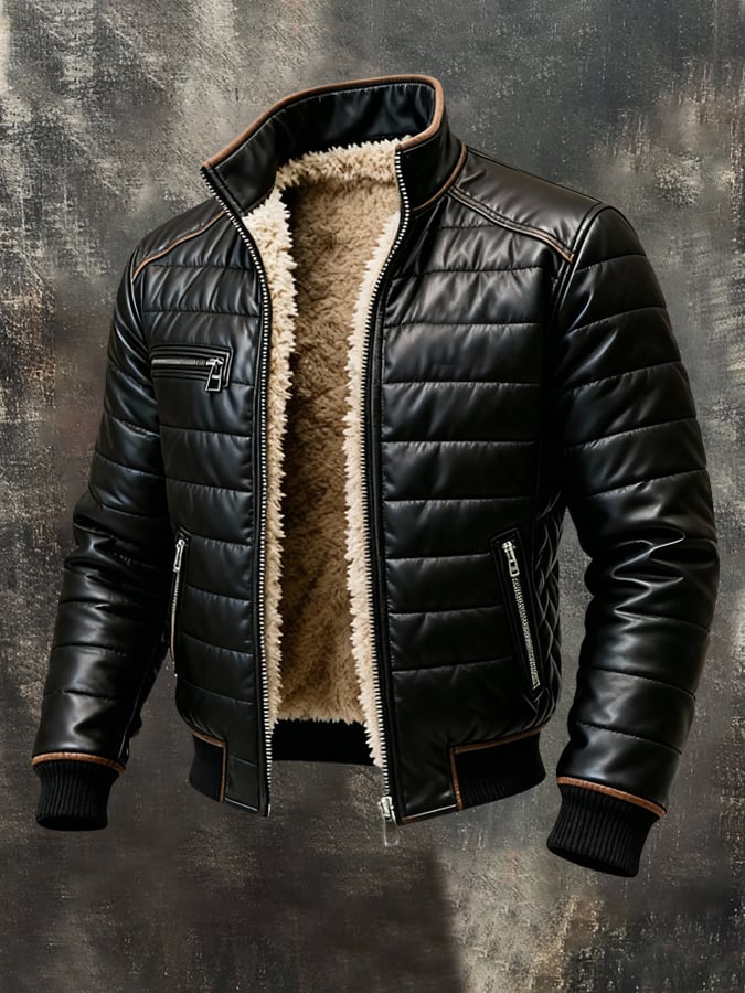 James - Classic Zip Jacket With Plush Lining
