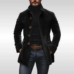 Marcus – Premium Corduroy Button-Up Coat