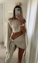 Joselyn | Off-Shoulder Sarong Set