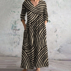 Kaida – Vintage Striped Dress